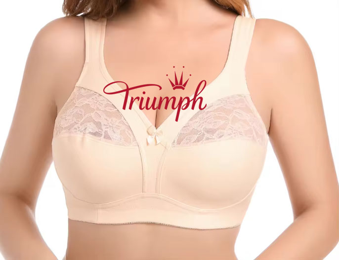 Triumph - 3 darab csipkés melltartó készlet, ultravékony melltartó